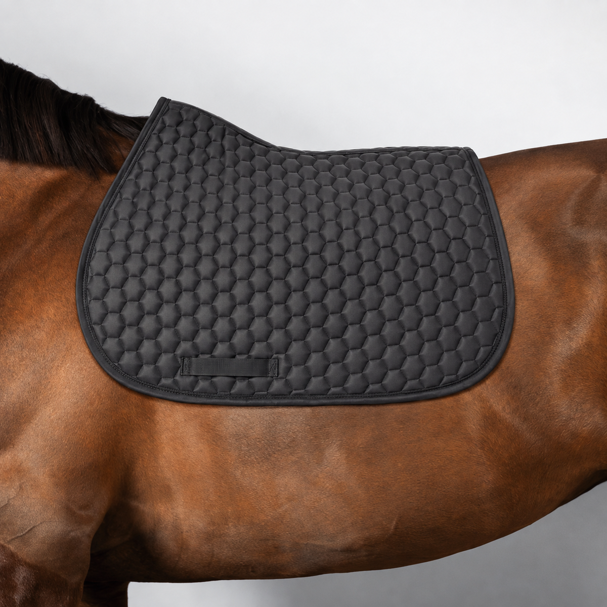 Black Honeycomb Quilted All Purpose Saddle Pad
