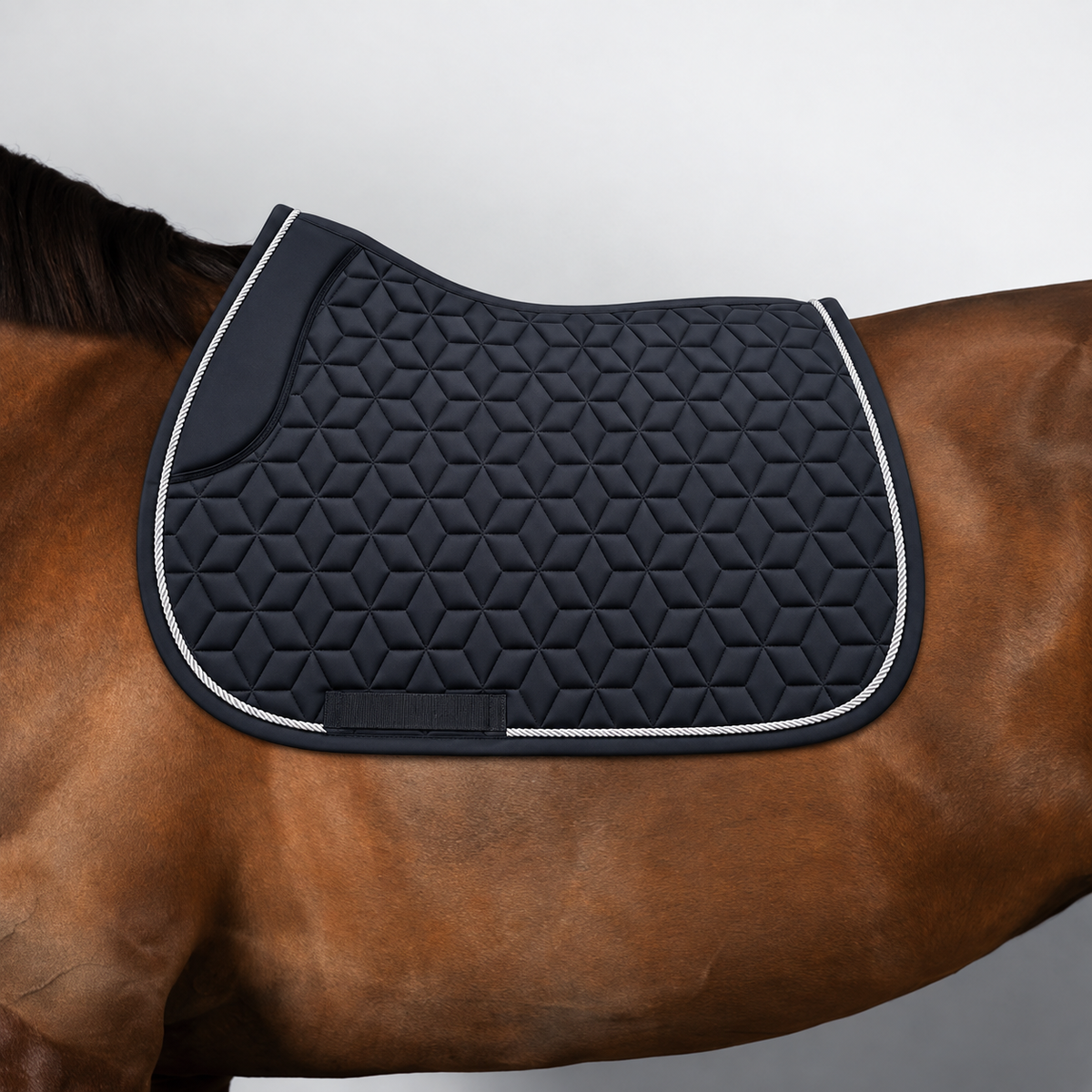 Black Quilted All Purpose Saddle Pad