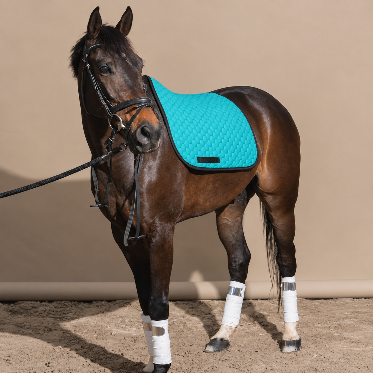 Turquoise Honeycomb Quilted All Purpose Saddle Pad